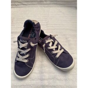 Skechers BOBS B Cute Navy Blue Canvas Slip On Sneakers 31963 Womens 6.5